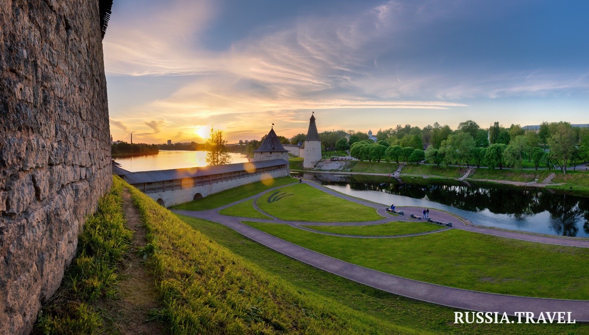 Псков расположен на реке